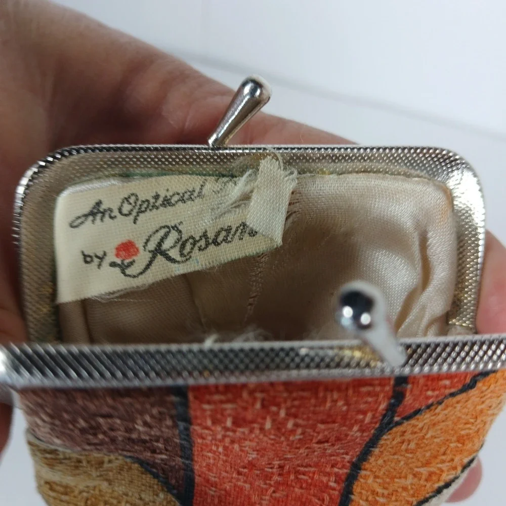 VTG  Eyeglass Case Pouch Snap Closure  Clean Am Optical Fashion By Roseanme
